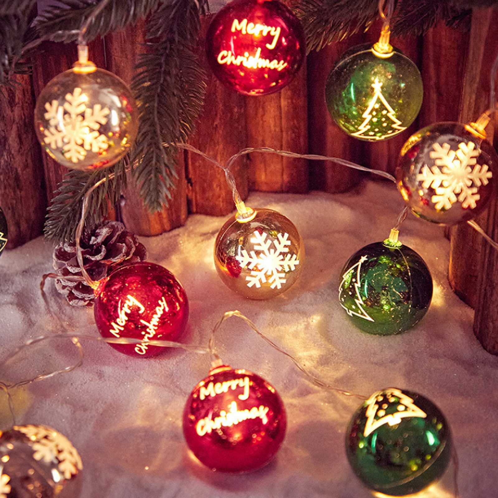 Amazon.co.jp: クリスマス LEDストリングライト 2M 10電球 電池式